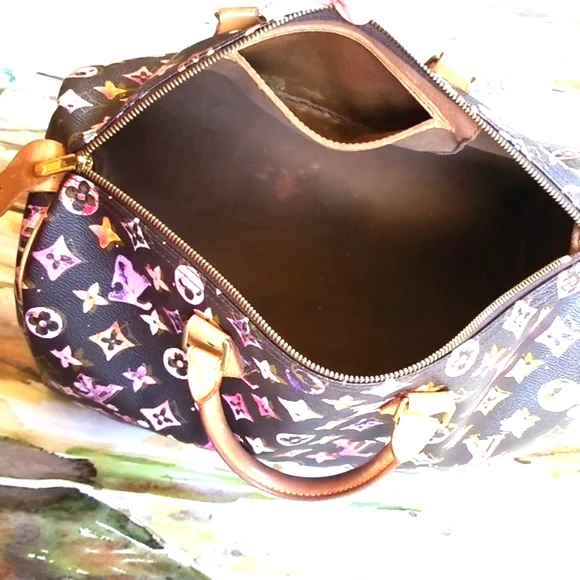 LOUIS VUITTON Richard Prince Watercolor MULTI Aquarelle Monogram Speedy 35 2008 - Picture 14 of 16